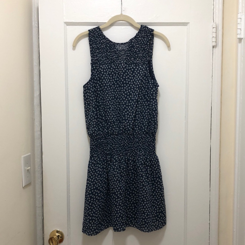 Navy Blue/White Clover Dress (size S)